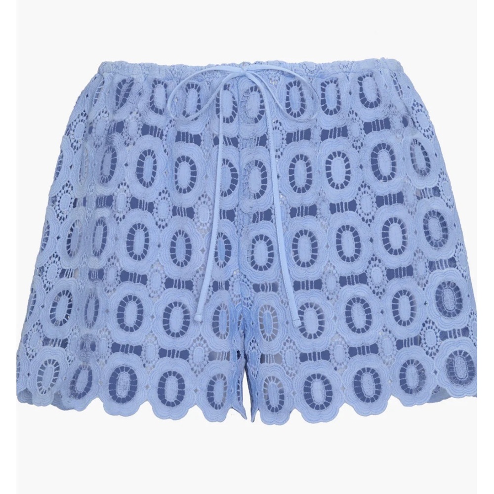 Hill House The Kaya Short in Cornflower Blue Crochet